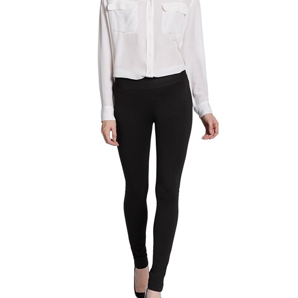 Vintage BCBGMaxAzria Black Mid Rise Legging w/ Back Leg Zippers - Picture 11 of 11